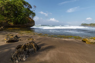 Scenic view of sea against sky