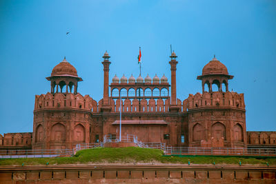 View of historic building against clear sky