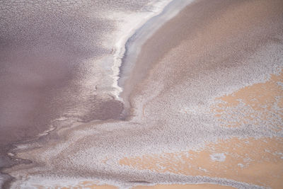 High angle view of sand