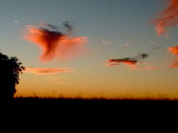 Scenic view of sky during sunset