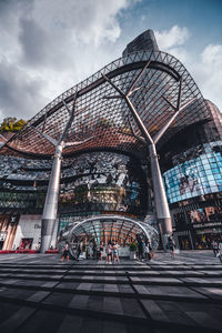 Group of people in front of building