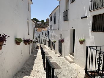 Alley amidst buildings in city