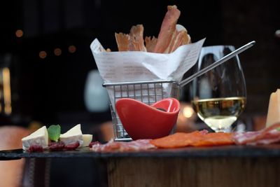 Close-up of drink on table at restaurant