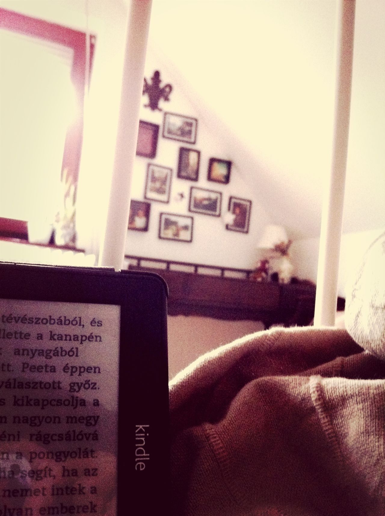 Reading a kindle