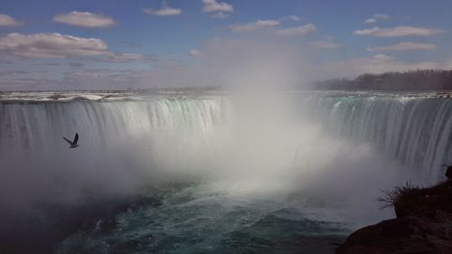 View of waterfall