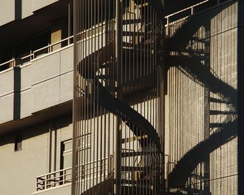 Low angle view of staircase in building