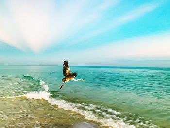 Man standing on beach