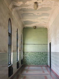 Empty corridor of building