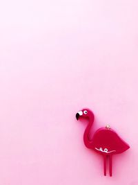 Close-up of toy over white background