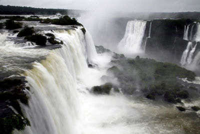 Scenic view of waterfall