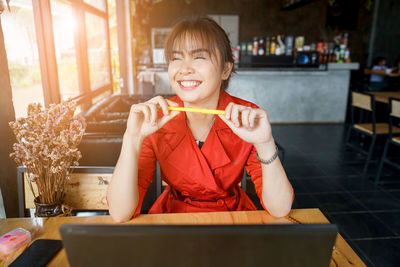 Portrait of smiling boy