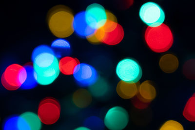 Defocused image of lights