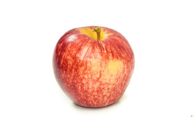 Close-up of apple against white background