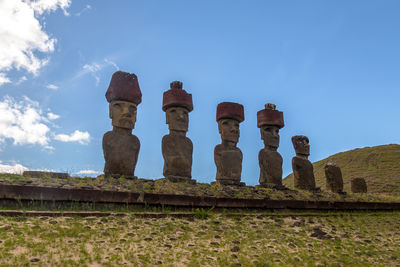 Low angle view of old ruins against clear sky