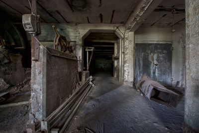 Interior of abandoned house