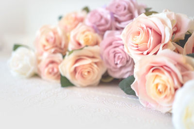 Close-up of rose bouquet