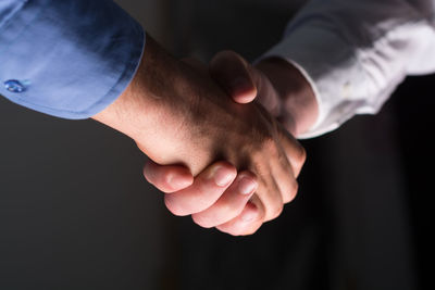 Close-up of hands