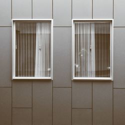 Windows on modern building