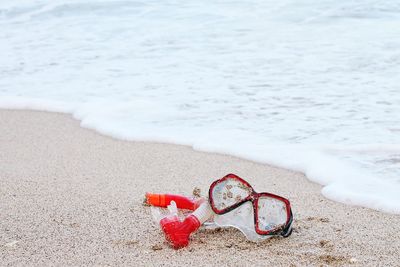 View of waves on beach