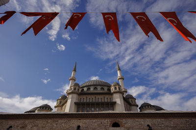 Taksim mosque from taksim square istanbul