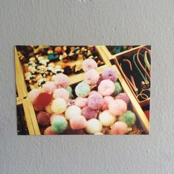 High angle view of multi colored candies