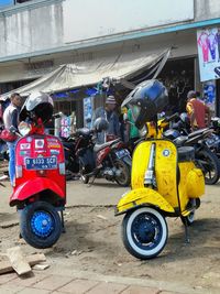 People for sale at market