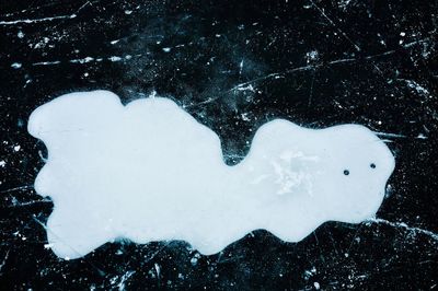 Close-up of heart shape at night