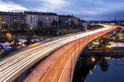 Traffic at dusk