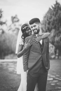 Portrait of a smiling young couple