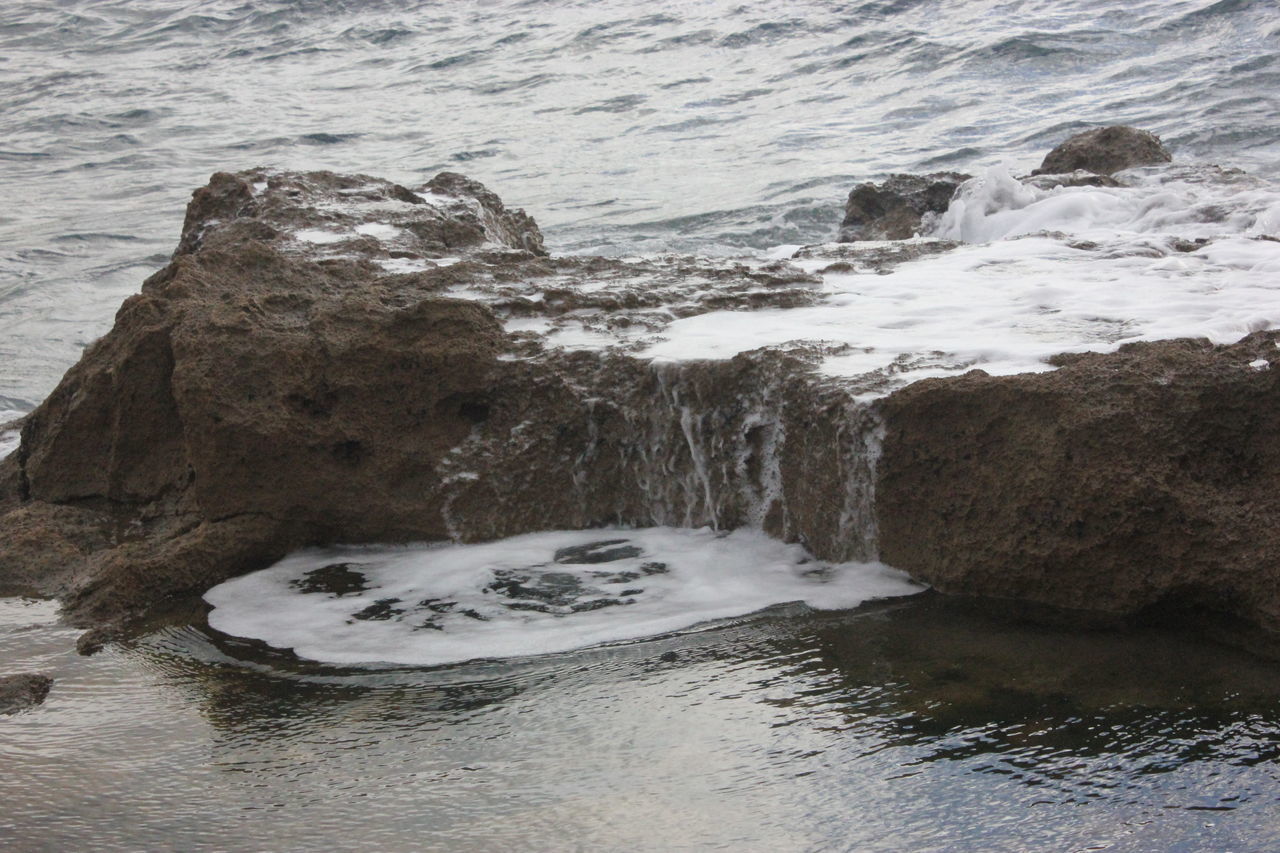 SCENIC VIEW OF ROCKS ON SEA