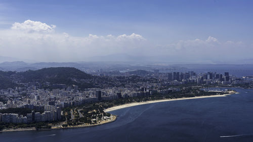 Aerial view of buildings in city