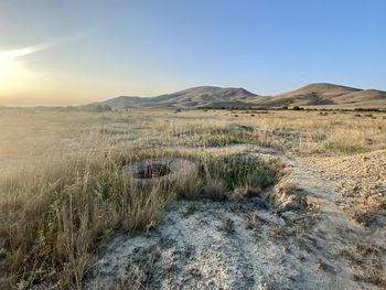 Scenic view of landscape against sky