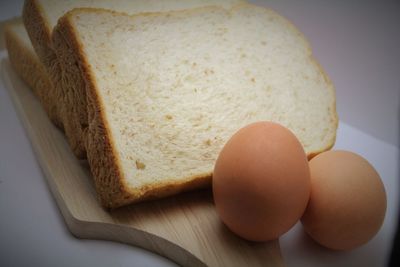 Close-up of bread on table