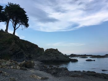 Scenic view of sea against sky