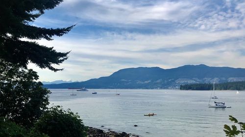 Scenic view of sea against sky