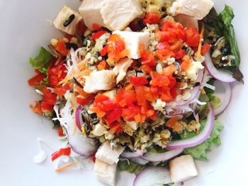 Close-up of salad in plate