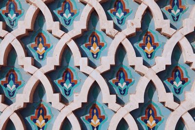 Architectural detail of mosque hassan ii