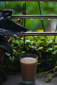 Close-up of drink on table