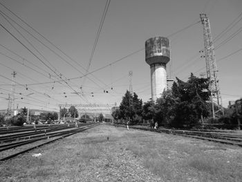 Train tracks in tbilisi, georgia. 