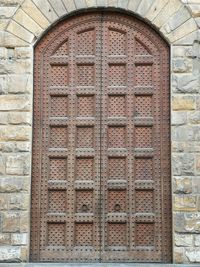 Low angle view of brick wall