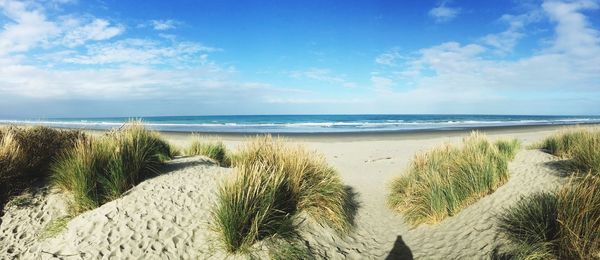 Panoramic view of sea against sky