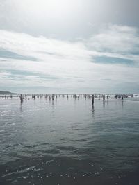 Scenic view of sea against sky