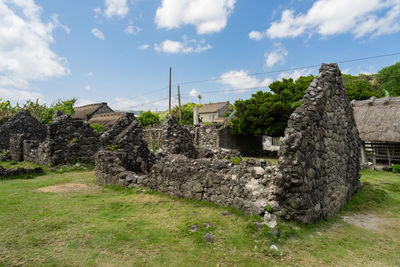 View of old ruin building