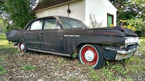 Vintage car on road