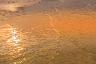 High angle view of beach