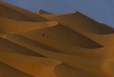 High angle view of desert