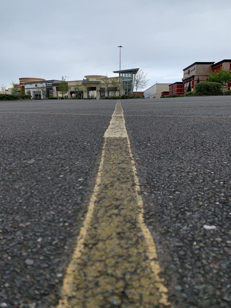 SURFACE LEVEL OF ROAD AGAINST BUILDINGS