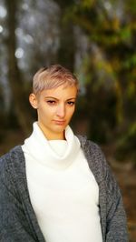 Portrait of young woman