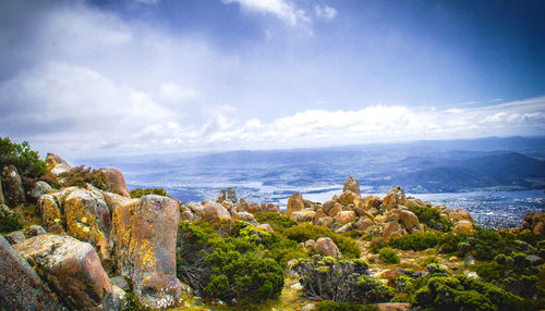 Scenic view of sea against sky