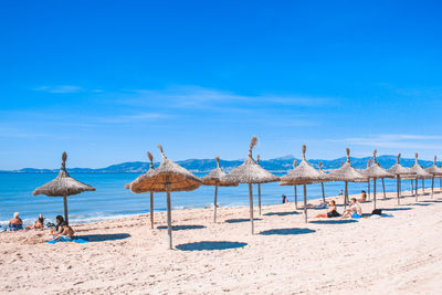 Panoramic view of beach against sky